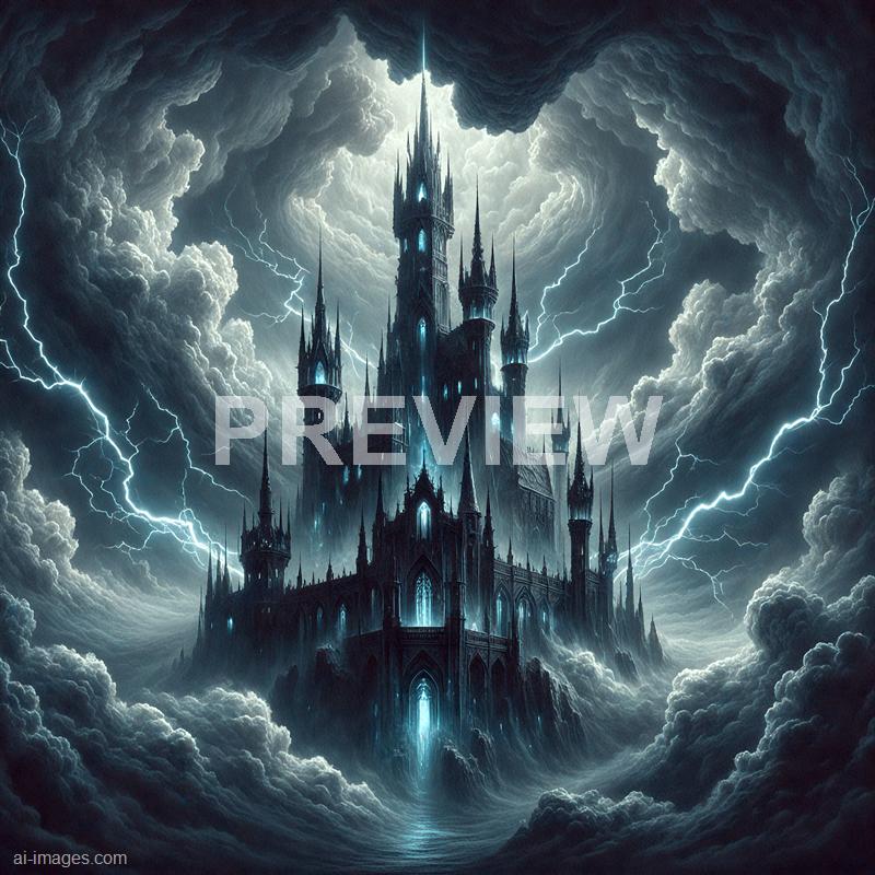 14866 - a-castle-suspended-in-a-stormy-sky-a-gothic-castle-fl_250705172106_00001